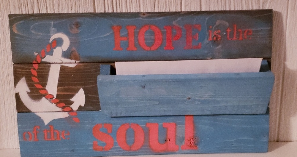 Mail holder wall decor